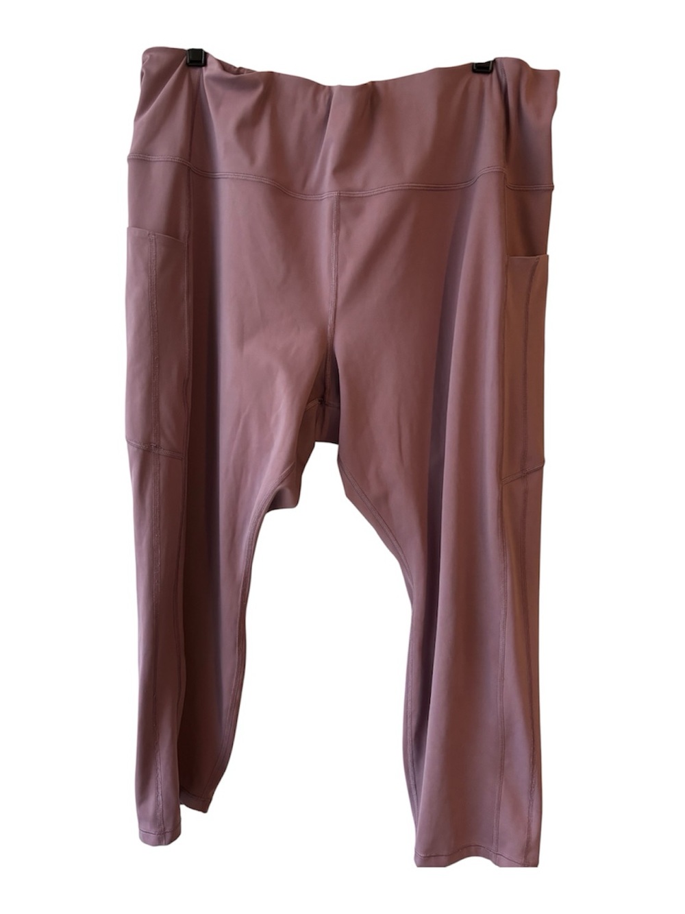 3X Athleta High-Rise Mauve Active Leggings with Side Pockets